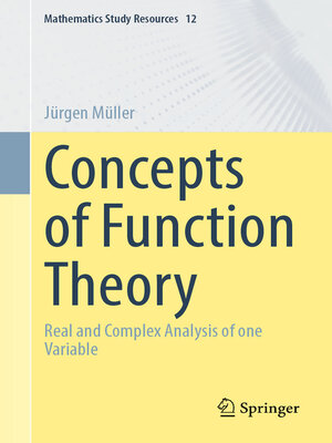 cover image of Concepts of Function Theory